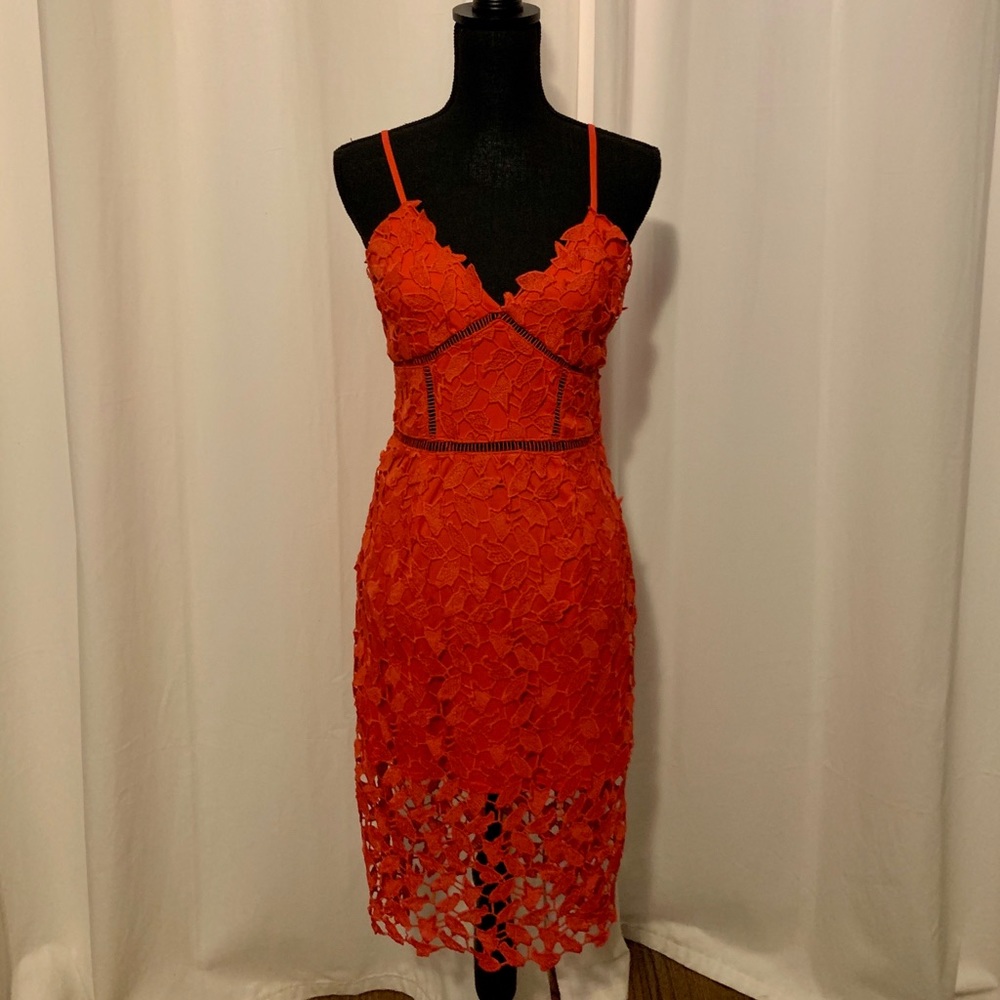 Love...ady pencil lace red dress
